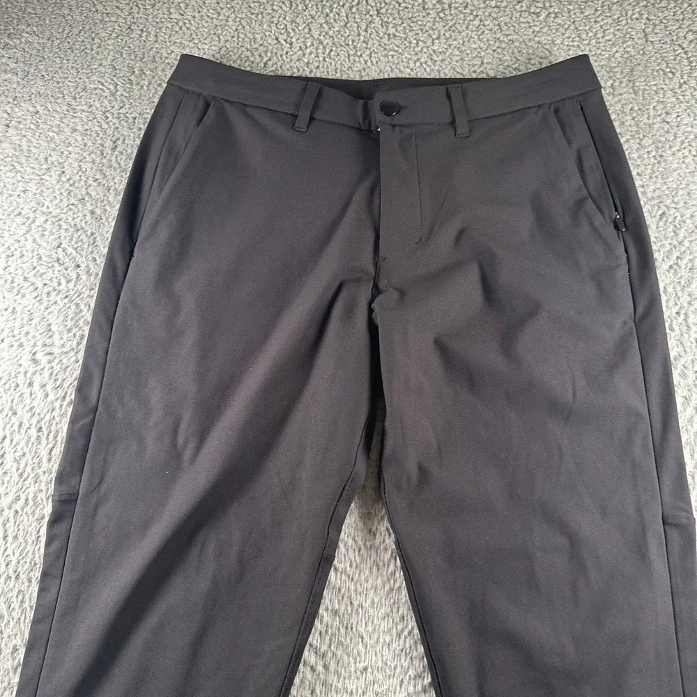 Lululemon Commission Pants Mens‎ 33 Black Stretch Tech Casual Golf Work Slim